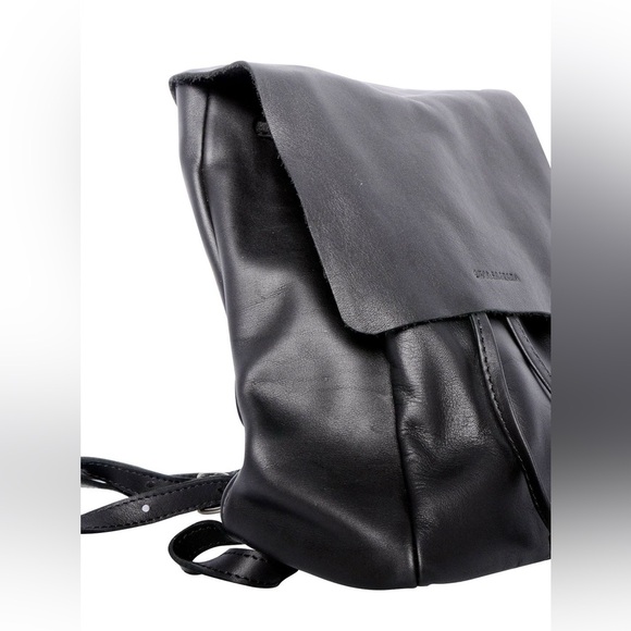 Tiny Black Leather Backpack - Picture 2 of 5